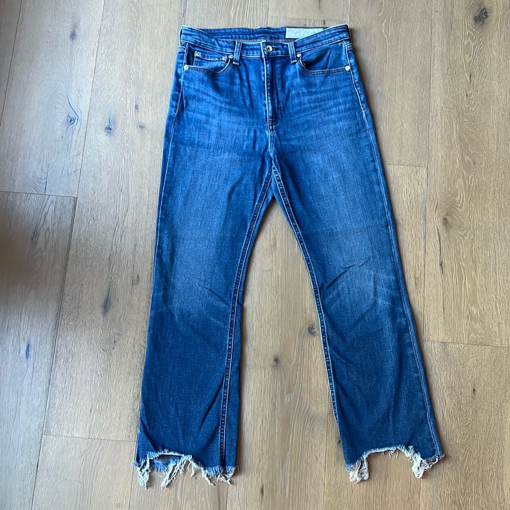 Rag and Bone Nina High Rise Ankle Flare Jeans, Sz 29 - Picture 3 of 7